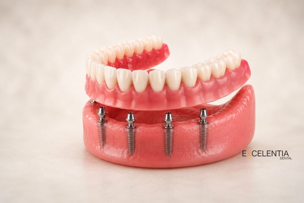 Prótesis removible 4 implantes en Ciudad Lineal (Madrid)
